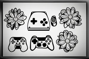 Console controller and daisy tattoo idea
