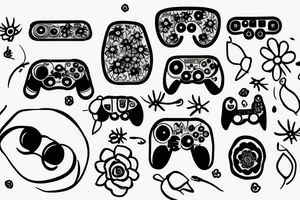 Console controller and daisy tattoo idea