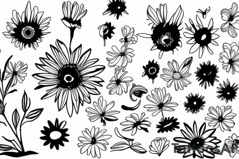 daisy tattoo idea