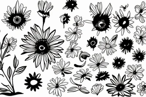 daisy tattoo idea