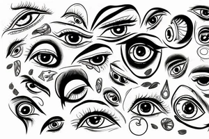 eyeball rotting tattoo idea