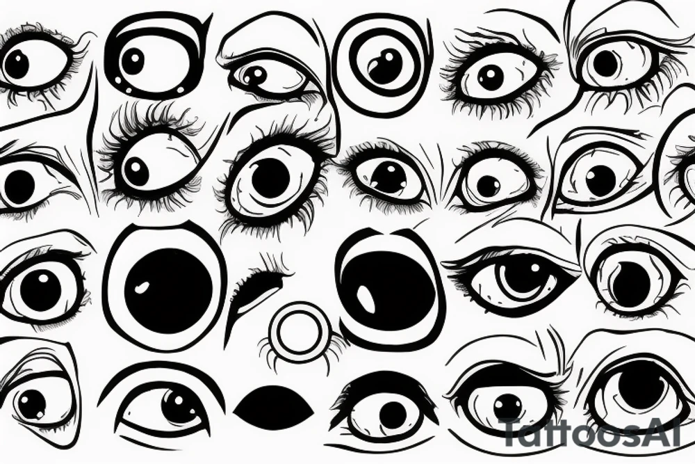gross eyeball tattoo idea