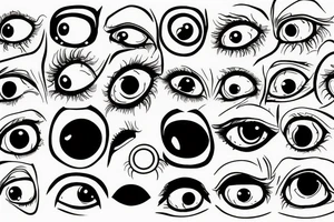 gross eyeball tattoo idea