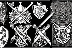 My Mirror, Sword, and Shield tattoo idea