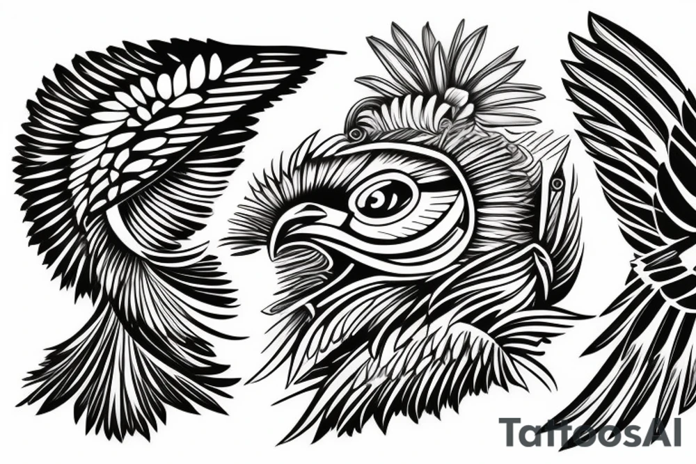 Polynesian eagle tattoo idea