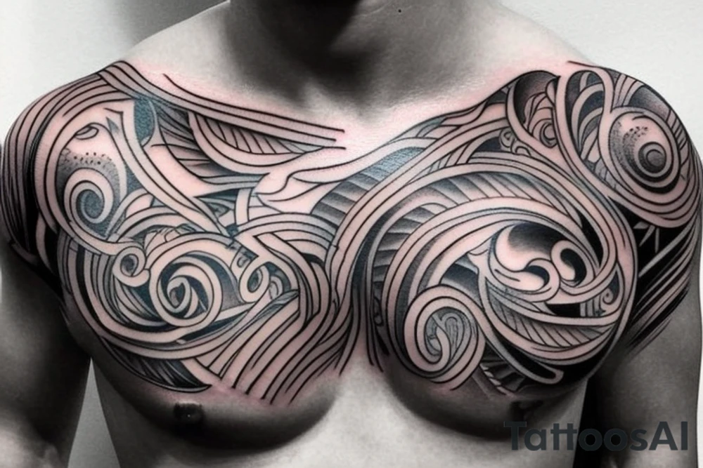 Chest tattoo tattoo idea