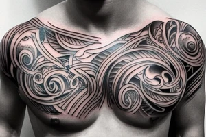 Chest tattoo tattoo idea