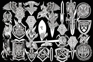 My Mirror, Sword, and Shield, these represent who I am, my strength, and power with gods protection. tattoo idea