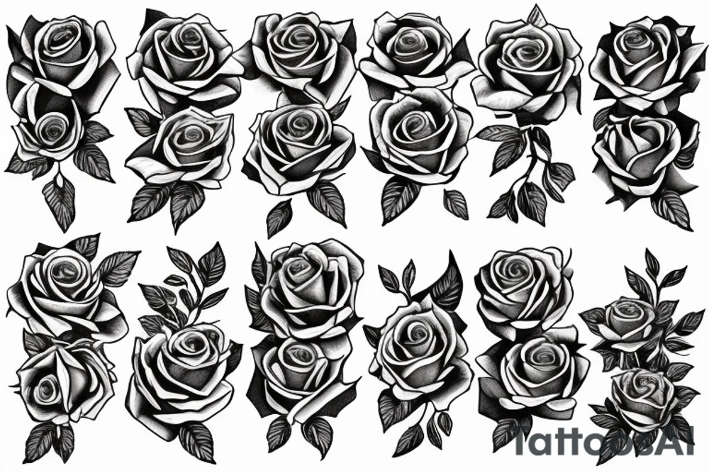 Rose arm tattoo idea