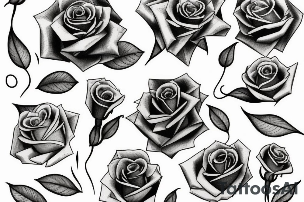 Rose arm tattoo idea