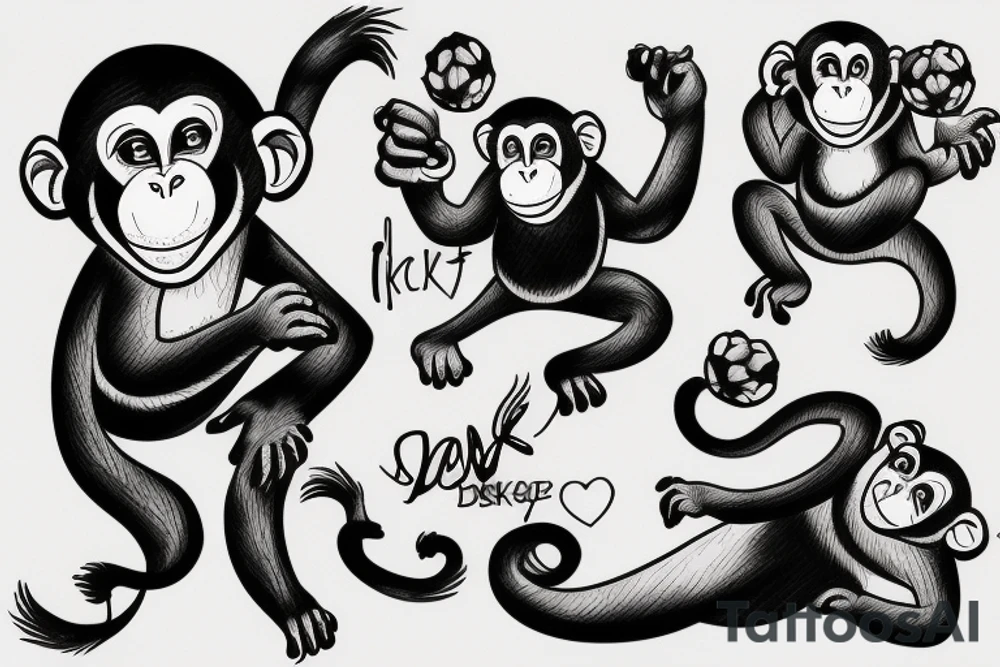 Monkey tattoo idea