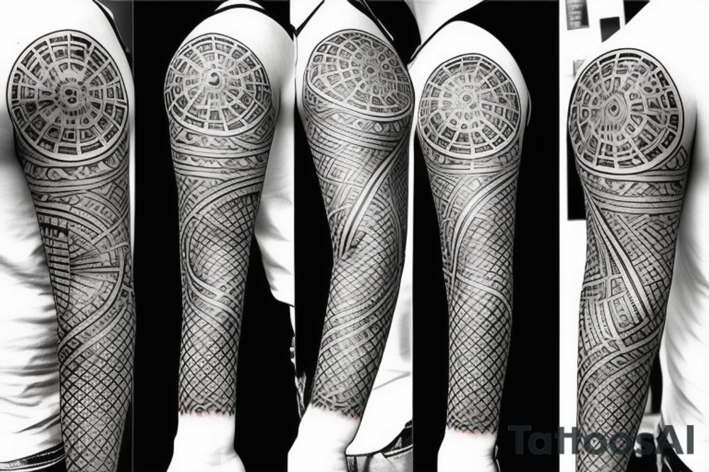 Think out of the box with sand clock tattoo idea