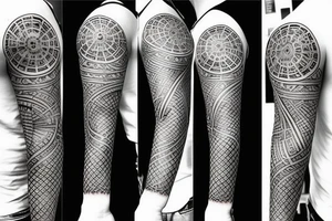 Think out of the box with sand clock tattoo idea