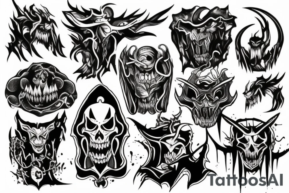 Demon tattoo idea