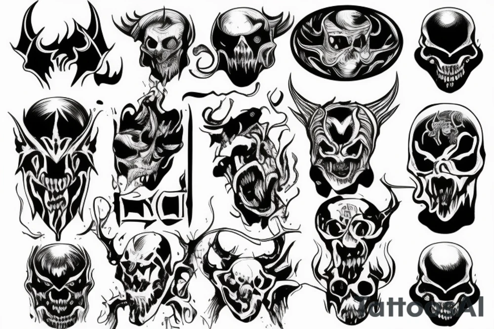 Demon tattoo idea