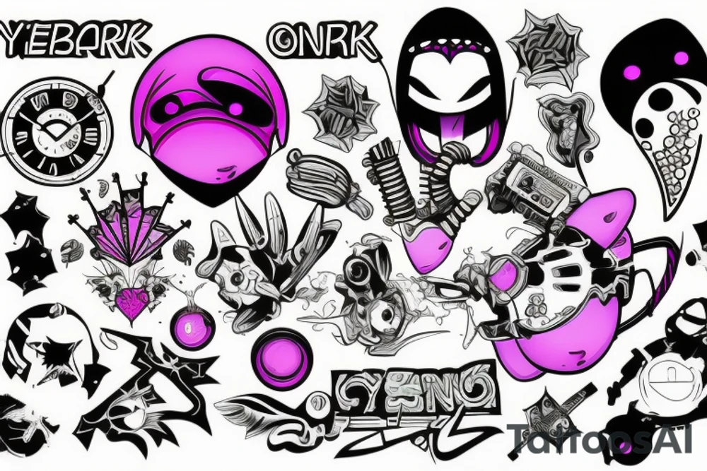 Cyberpank tattoo idea