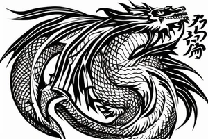 Dragon Back tattoo inspired by Haku from Spirited Away tattoo idea