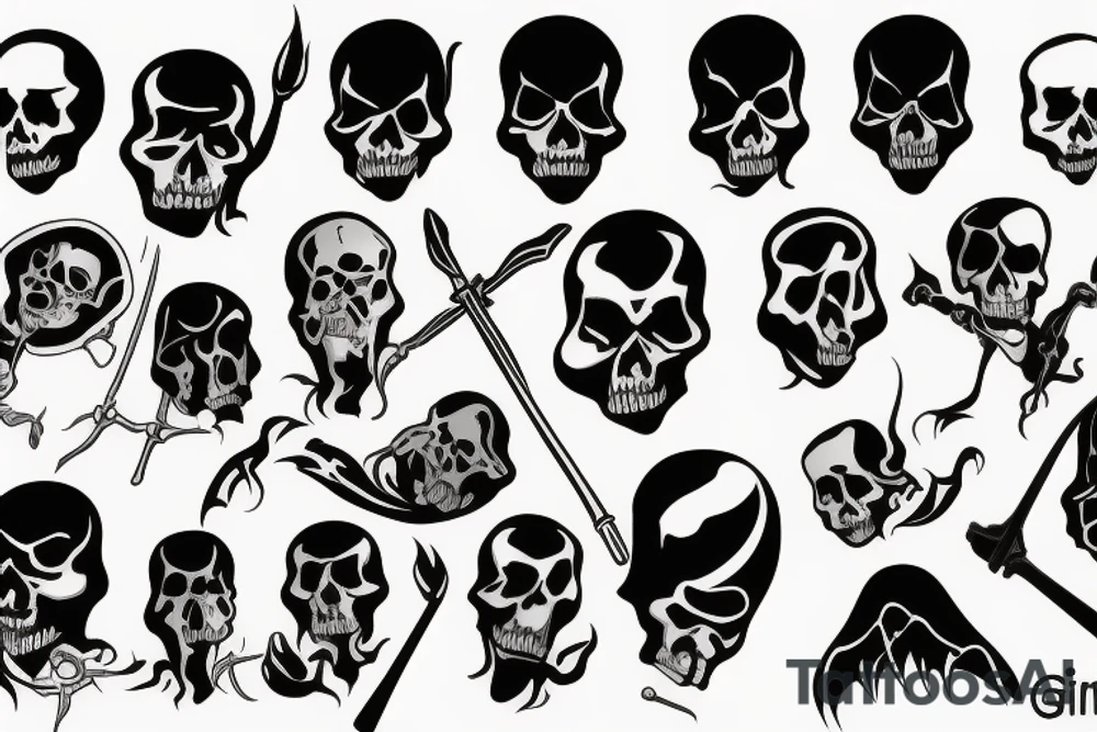 Grim reaper tattoo idea