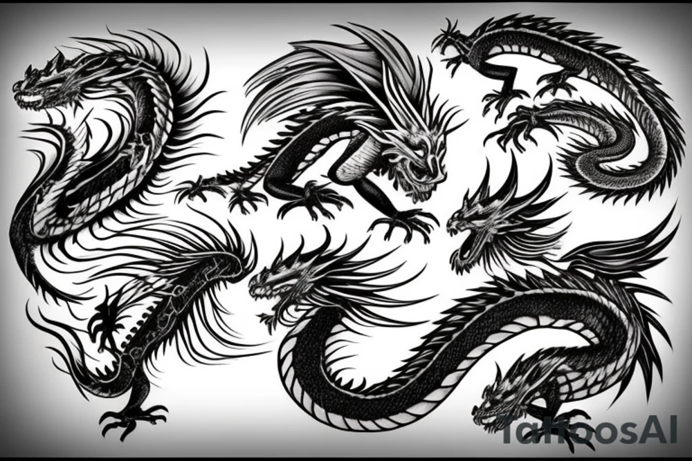 Dragon Back tattoo tattoo idea