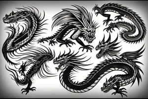 Dragon Back tattoo tattoo idea