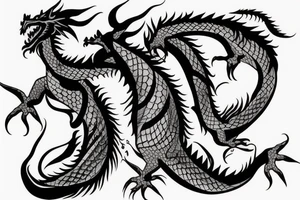 Dragon Back tattoo tattoo idea