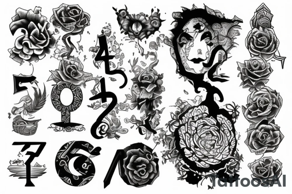 number "111" tattoo idea