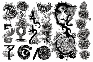 number "111" tattoo idea
