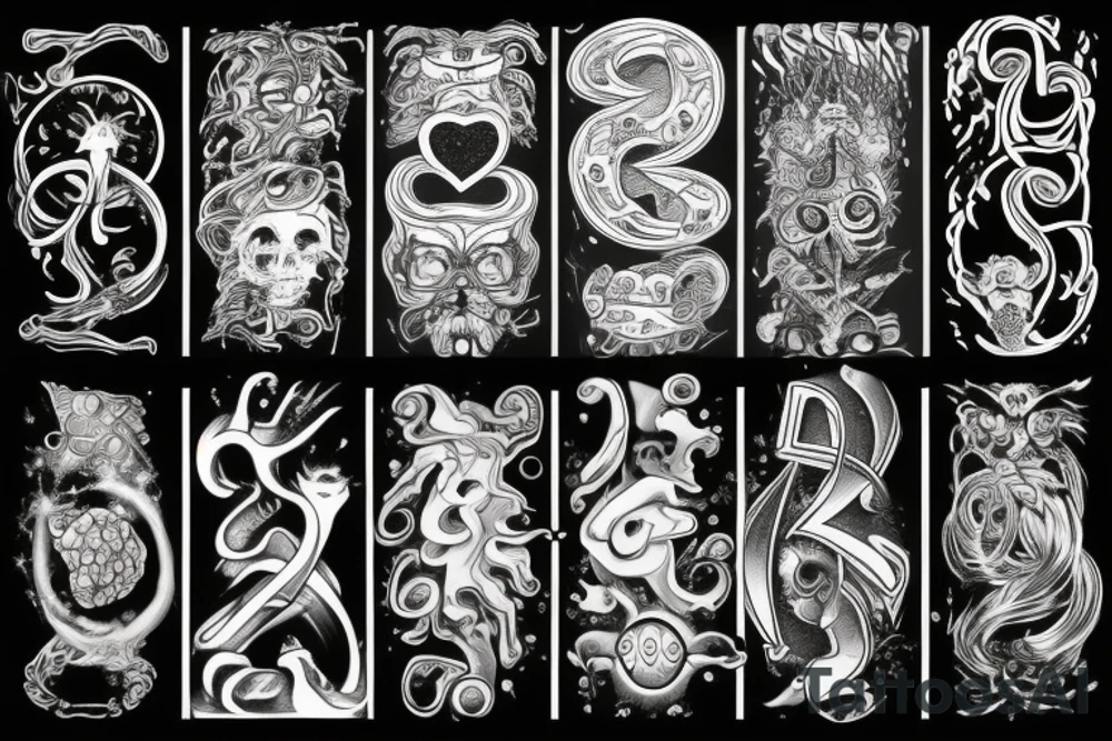 number "111" tattoo idea