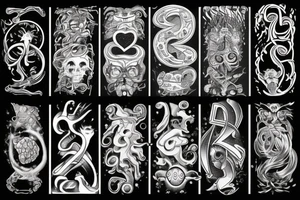 number "111" tattoo idea