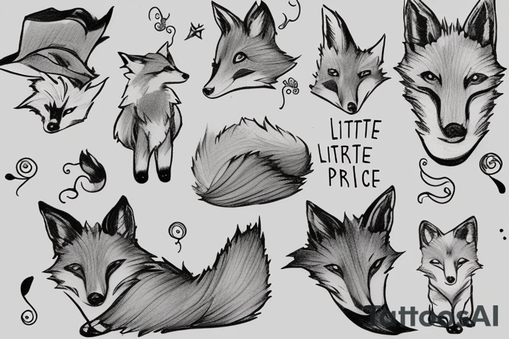 Little prince and fox tattoo idea
