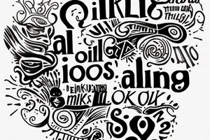 the quote “ All is as thinking makes it so” tattoo idea