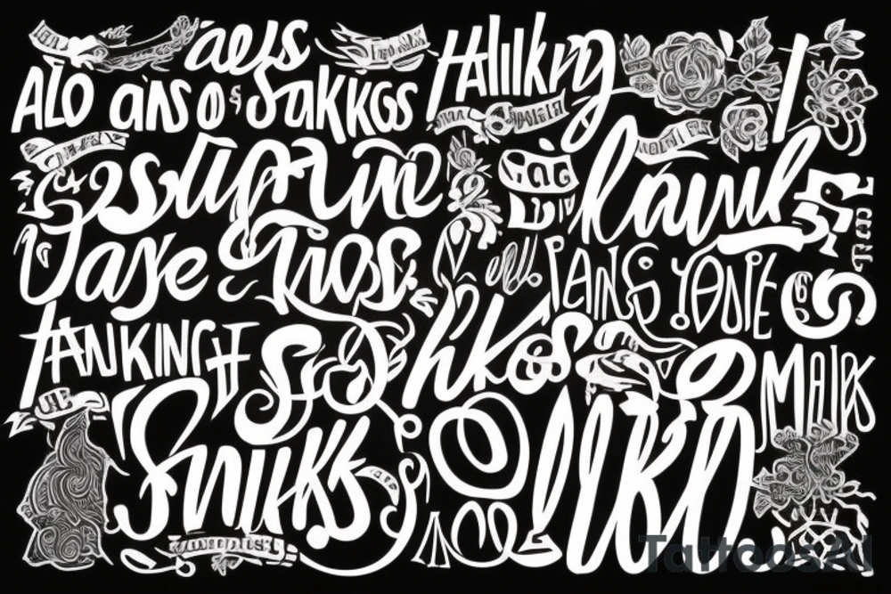 the quote “ All is as thinking makes it so” tattoo idea
