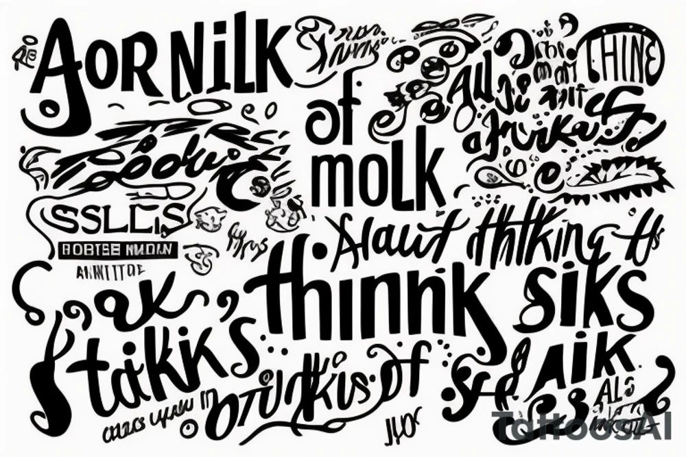 the quote “ All is as thinking makes it so” tattoo idea