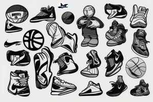 Basketball, Nike tattoo idea