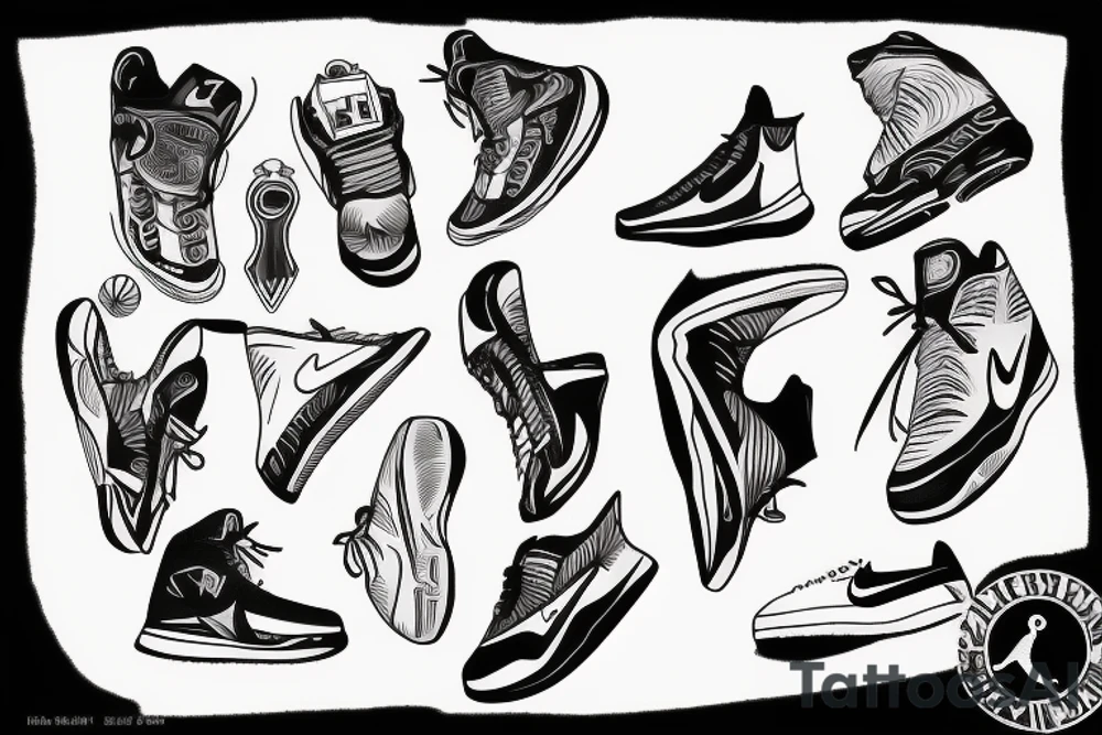 Basketball, Nike tattoo idea
