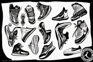 Basketball, Nike tattoo idea