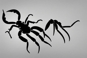 scorpion with a cigarette as stinger tattoo idea