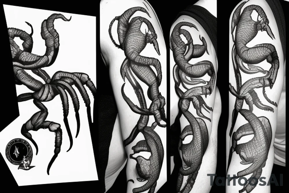 scorpion with a cigarette as stinger tattoo idea