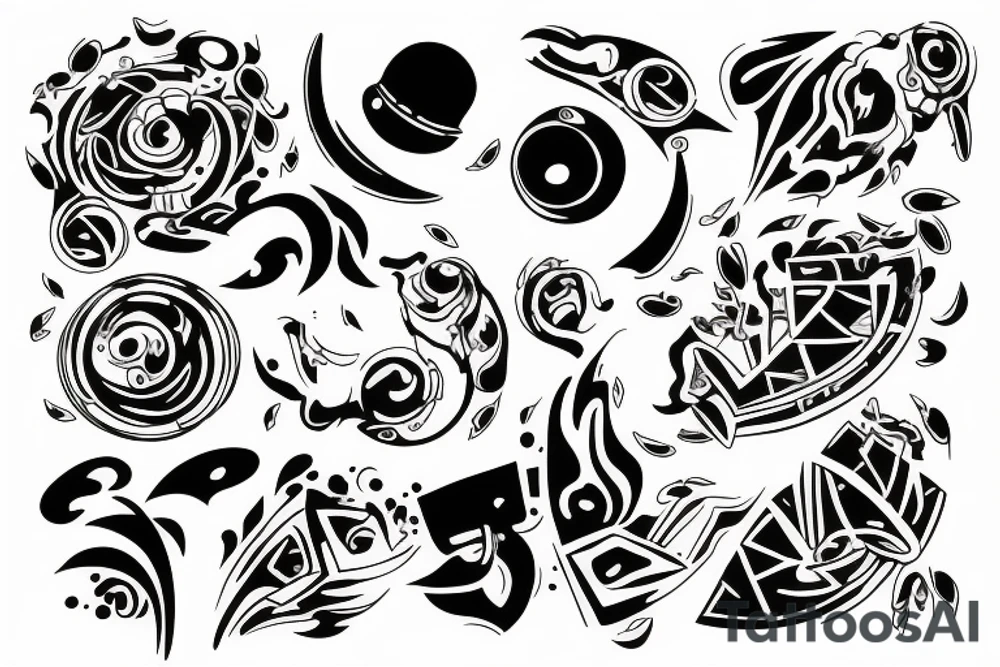 Passion for house dance tattoo idea