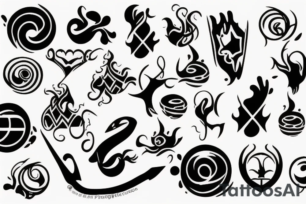 Passion for house dance tattoo idea