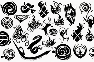 Passion for house dance tattoo idea