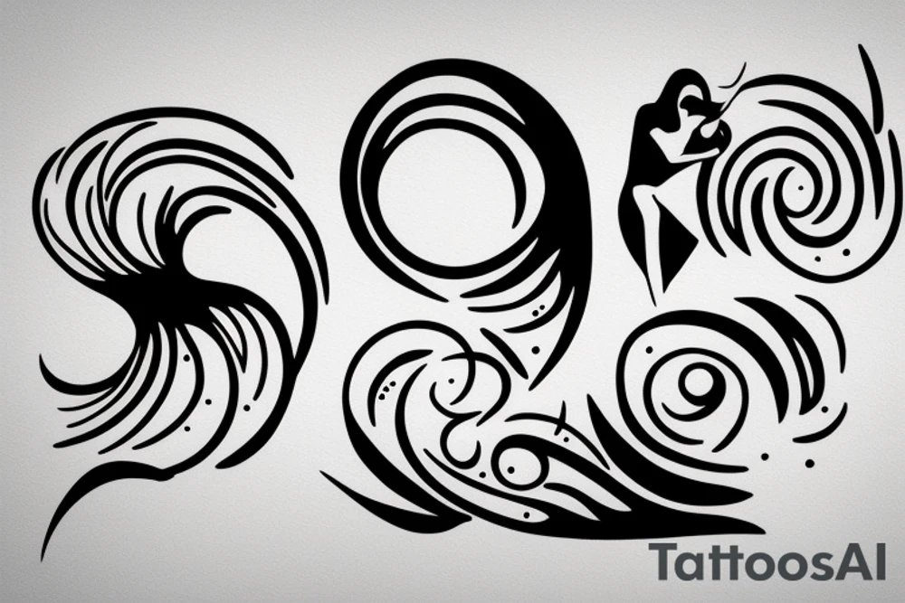 Passion for house dance tattoo idea