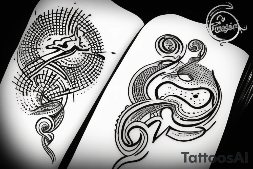 Passion for house dance tattoo idea