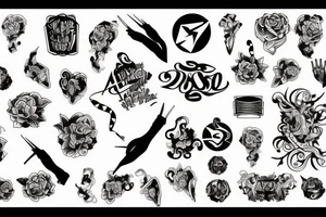 Passion for house dance tattoo idea