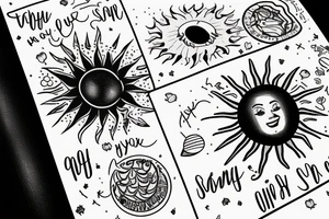 Canada with a sun with words you are my sunshine tattoo idea