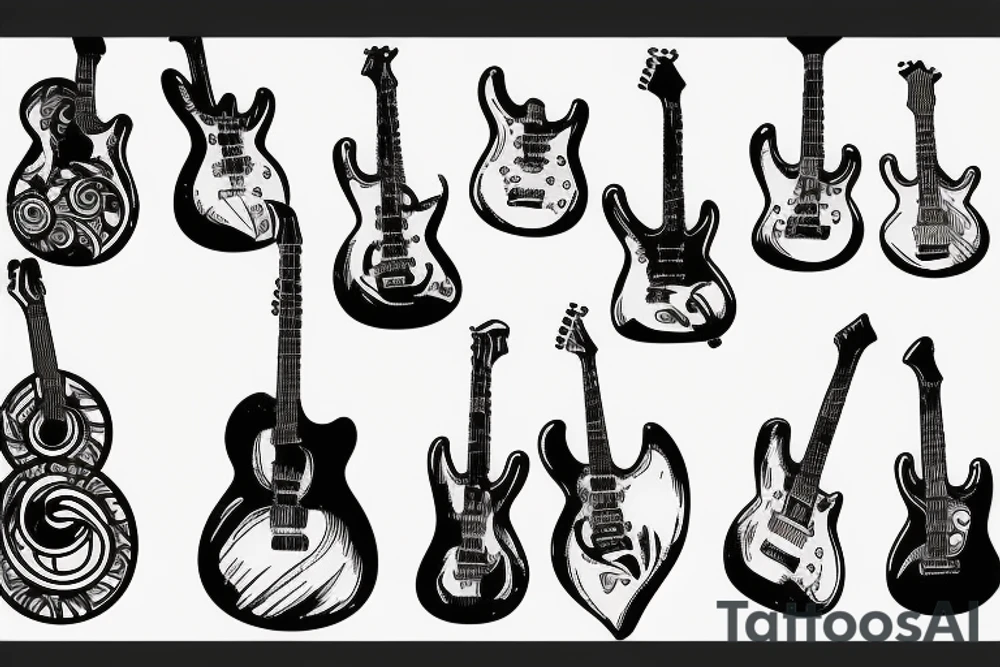Guitar tattoo idea
