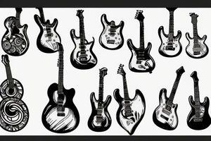 Guitar tattoo idea