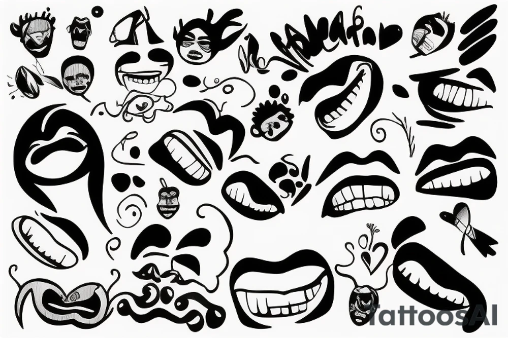 smile tattoo idea