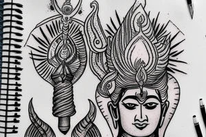 Mahadev on bullet tattoo idea