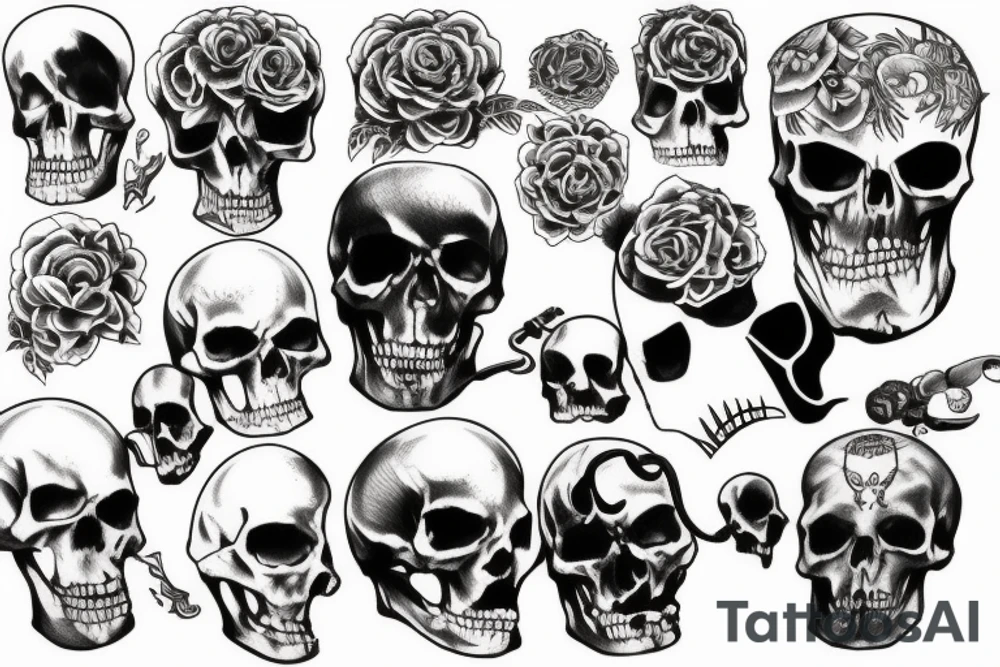 death and power tattoo idea